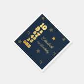 Eerste verjaardag van de jaarwisseling servet (Hoek)