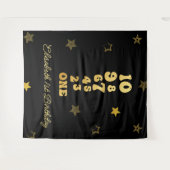 Eerste verjaardag van de jaarwisseling wandkleed (Voorkant (horizontaal))