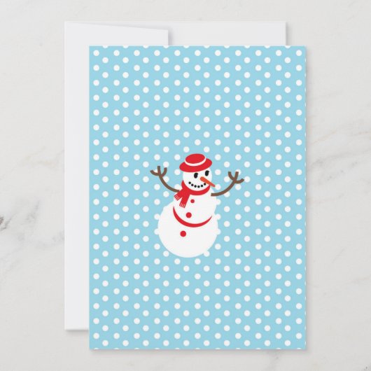 Eerste verjaardag van de kerstman en de roodbruin kaart (Achterkant)