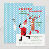 Eerste verjaardag van de kerstman en de roodbruin kaart (Voorkant / Achterkant)