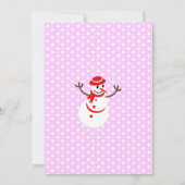 Eerste verjaardag van de kerstman en de roodbruin kaart (Achterkant)