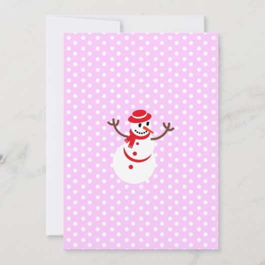 Eerste verjaardag van de kerstman en de roodbruin kaart (Achterkant)