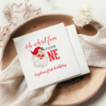 Eerste verjaardag van de Kerstman op de Vintage Servet<br><div class="desc">Wat leuk,  het is om er een te zijn! Eerste kerstfeest op de Vintage.</div>