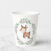 Eerste verjaardag van de kerstrendieren papieren bekers (Voorkant)