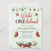 Eerste verjaardag van de kerstwinter in Onederland Kaart (Voorkant)