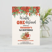 Eerste verjaardag van de kerstwinter in Onederland Kaart (Staand voorkant)