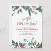 Eerste verjaardag van de kerstwinter in Onederland Kaart (Voorkant)