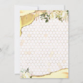 Eerste verjaardag van de kleine honingbijen kaart (Achterkant)