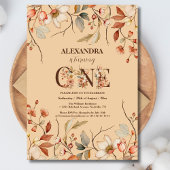 Eerste verjaardag van de kleine wilde bloemen kaart