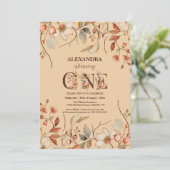 Eerste verjaardag van de kleine wilde bloemen kaart (Staand voorkant)