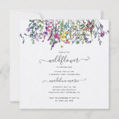 Eerste verjaardag van de kleine wilde bloemen kaart (Voorkant)