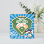 Eerste verjaardag van de paardehond van het paarde kaart (Staand voorkant)