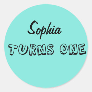 Eerste verjaardag van de partij en de Sticker van 