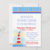 Eerste verjaardag van de uitnodiging voor het zeil (Achterkant)