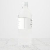 Eerste verjaardag van de verjaardag | Jongen | Eti Waterfles Etiket (Achterkant)