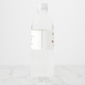 Eerste verjaardag van de verjaardag | Meisje | Eti Waterfles Etiket (Achterkant)