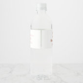 Eerste verjaardag van de verjaardag | Meisje | Eti Waterfles Etiket (Achterkant)