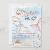 Eerste verjaardag van de Waterverf van het Zee Mer Kaart (Voorkant)