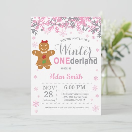 Eerste verjaardag van de winter in Onederland Kaart (Staand voorkant)