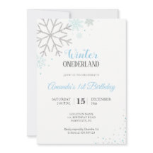 Eerste verjaardag van de winter Snowflakes