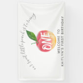 Eerste verjaardag van de zoete kleine doorsnee spandoek (Verticaal)