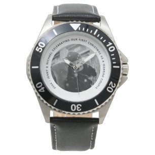 Eerste verjaardag van echtgenoten FOTOCadeau van v Horloge