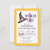 Eerste verjaardag van één halloween kaart (Voorkant)