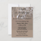 Eerste verjaardag van het Beach Nautical Custom Tr Kaart (Voorkant)