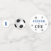 Eerste verjaardag van het Football van het Voetbal Confetti (Achterkanten)