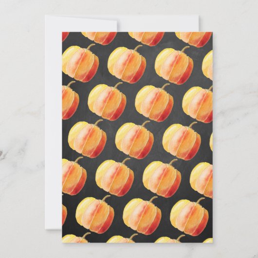 Eerste verjaardag van het kleine pompoenbord kaart (Achterkant)