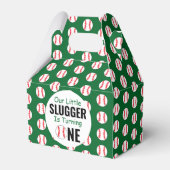 Eerste verjaardag van het kleine slokdBaseball Bedankdoosjes (Voorkant Zijde)