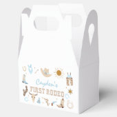 Eerste verjaardag van het rodeo-pastel bedankdoosjes (Geopend)