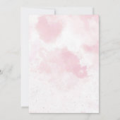 Eerste verjaardag van het roze ontbijt kaart (Achterkant)