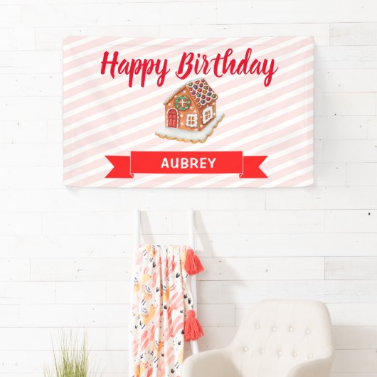 Eerste verjaardag van het roze ontbijt spandoek (Insitu)