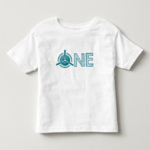 Eerste verjaardag van het vliegtuig kinder shirts