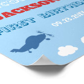 Eerste verjaardag van het vliegtuig van één jaar: poster (Hoek)