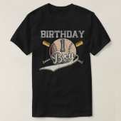 Eerste verjaardag van honkbal 1 jaar oud honkbal G T-shirt (Design voorkant)