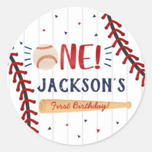 Eerste verjaardag van honkbal Stickers