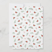 Eerste verjaardag van kerstdag Snowman Holly Kaart (Achterkant)