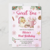 Eerste verjaardag van kerstfeest kaart (Voorkant)