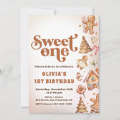 Eerste verjaardag van kerstfeest kaart (Voorkant)