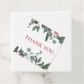 Eerste verjaardag van Kerstwinter Onederland Favor Bedankjes Labels (In situ)