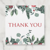 Eerste verjaardag van Kerstwinter Onederland Favor Bedankjes Labels (Voorkant)