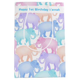 Eerste verjaardag van kleine meisjes of jongen Ele Medium Cadeauzakje