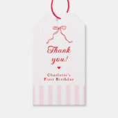 Eerste verjaardag van lieve schat cadeaulabel (Voorkant)