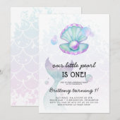 Eerste verjaardag van Little Pearl Kaart (Voorkant / Achterkant)