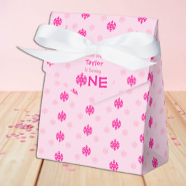 Eerste verjaardag van Little Snowflake Bedankdoosjes