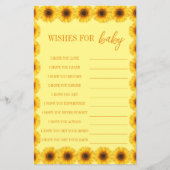 Eerste verjaardag van Little Sunflower Floral Girl (Voorkant)