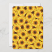 Eerste verjaardag van Little Sunflower Floral Girl Kaart (Achterkant)