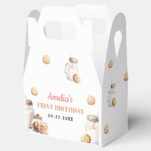Eerste verjaardag van melk en koekjes bedankdoosjes (Geopend)